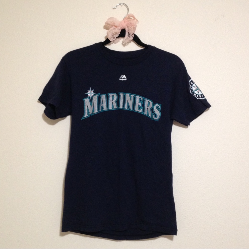 Seattle Mariners MLB Corey Hart 27 T-shirt with Sparkle Letters
